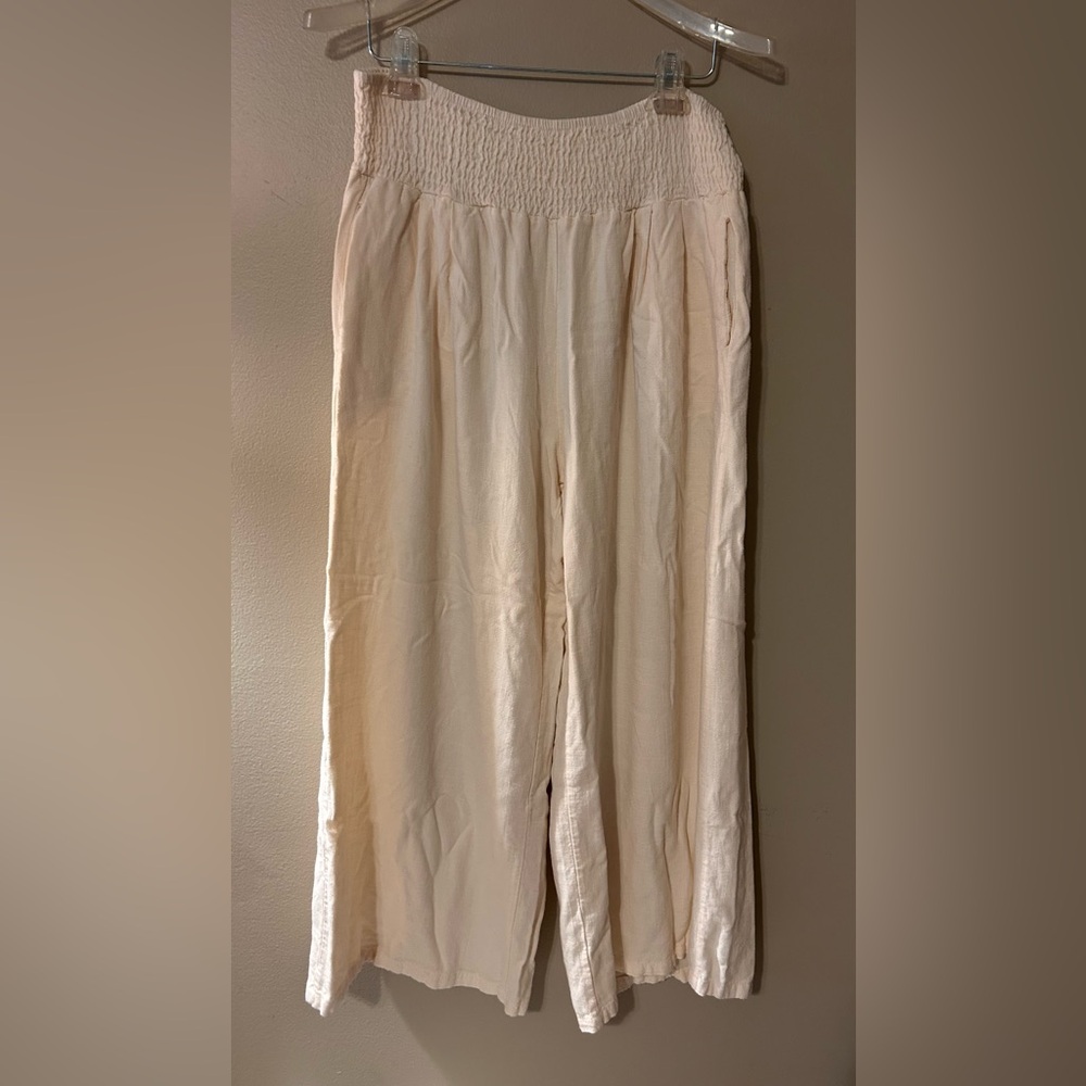 Linen Wide Leg Pants - Picture 3 of 5